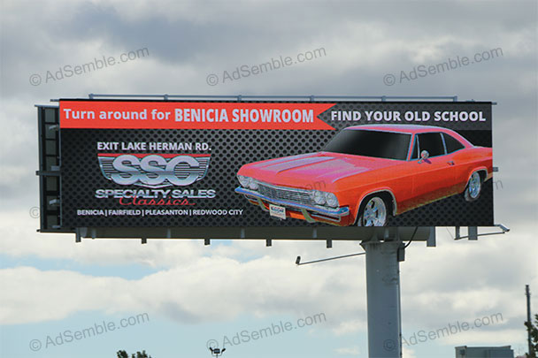 benicia california interstate 680 digital billboard