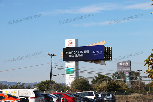 millbrae california highway 101 digital billboard