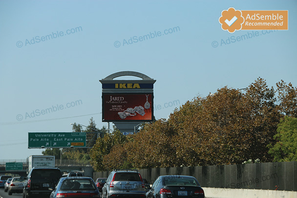 palo alto california ikea digital billboard