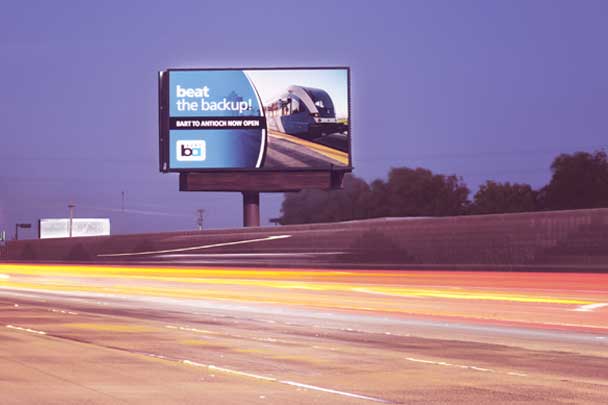 pittsburg california highway 4 digital billboard