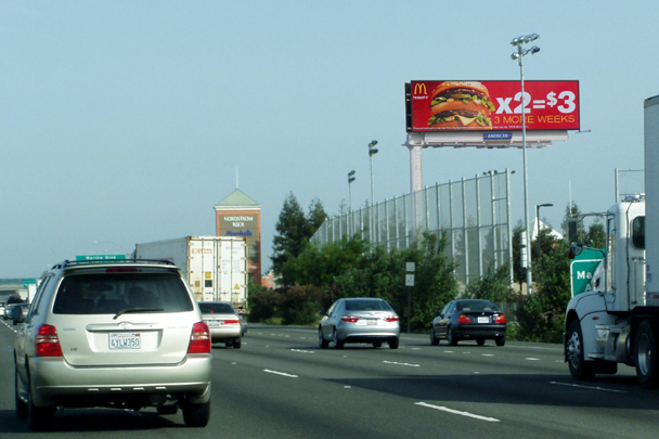 san leandro california interstate 880 digital billboard