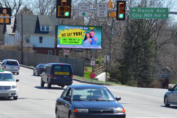 lancaster pennsylvania east king st digital billboard