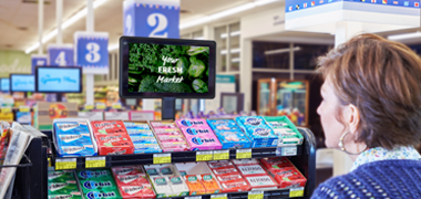 programmatic dooh grocery store screens